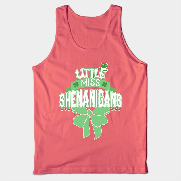 Little Miss Shenanigans Tank Top by TheBlackCatprints